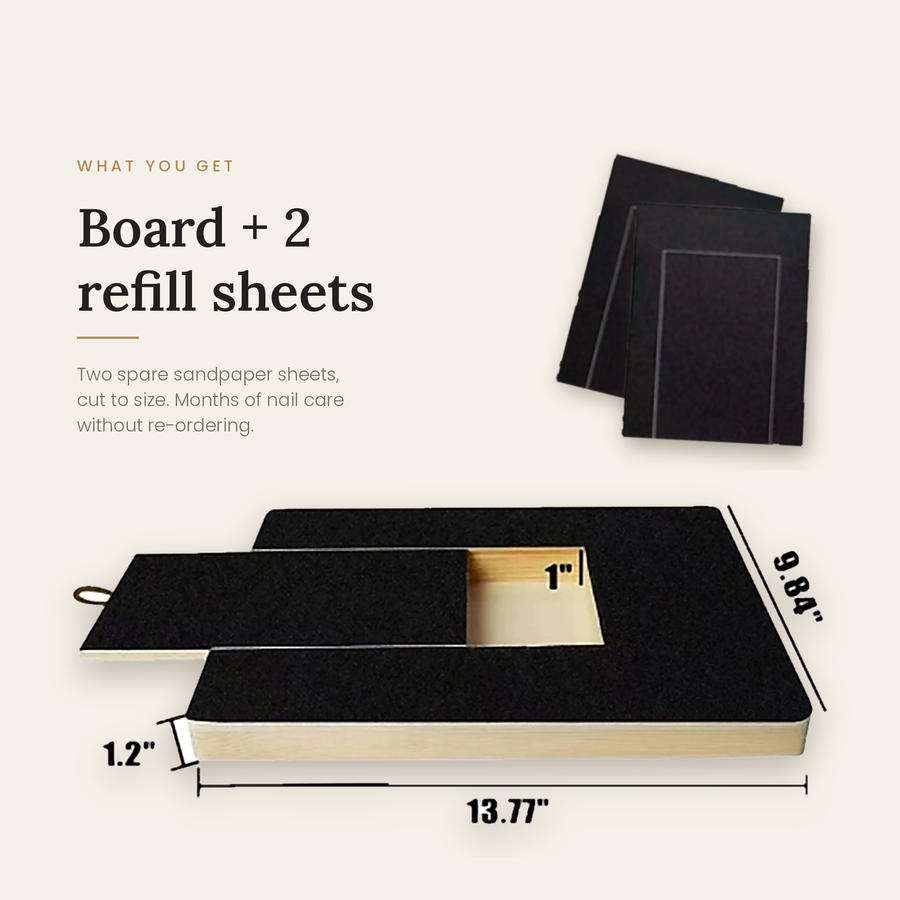 Blunt Paws Nail Filing Board | Dog Nail Scratch Board with Treat Drawer